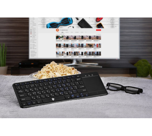 Клавіатура 2E 2E KT100 WL Black (2E-KT100WB)