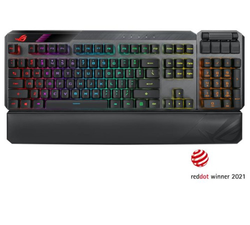 Ігрова клавіатура ASUS ROG CLAYMORE II RD RGB USB/WL Black (90MP01W0-BKUA01)