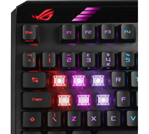 Ігрова клавіатура ASUS ROG CLAYMORE II RD RGB USB/WL Black (90MP01W0-BKUA01)