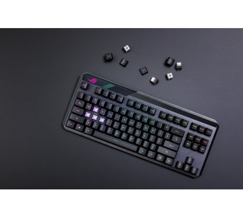 Ігрова клавіатура ASUS ROG CLAYMORE II RD RGB USB/WL Black (90MP01W0-BKUA01)