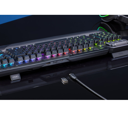Ігрова клавіатура ASUS ROG CLAYMORE II RD RGB USB/WL Black (90MP01W0-BKUA01)