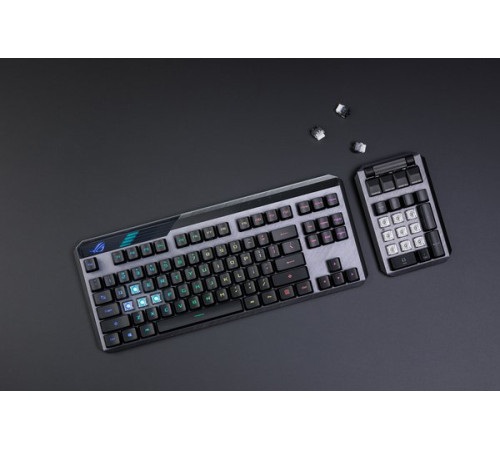 Ігрова клавіатура ASUS ROG CLAYMORE II RD RGB USB/WL Black (90MP01W0-BKUA01)