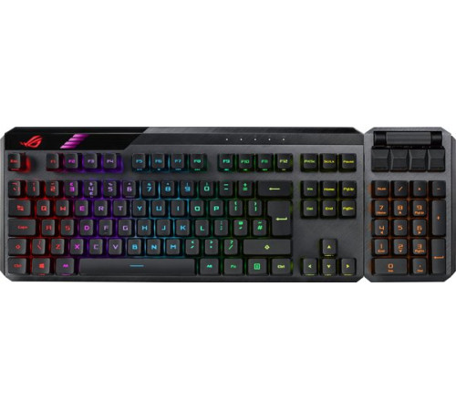 Ігрова клавіатура ASUS ROG CLAYMORE II RD RGB USB/WL Black (90MP01W0-BKUA01)