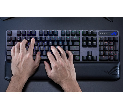 Ігрова клавіатура ASUS ROG Strix Scope NX Red Wireless Deluxe (90MP02I6-BKRA00)