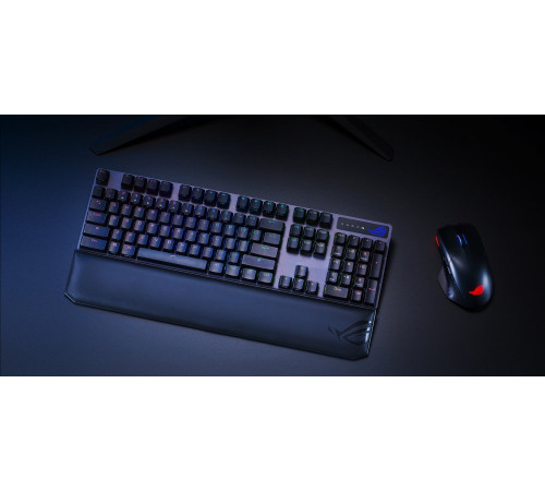 Ігрова клавіатура ASUS ROG Strix Scope NX Red Wireless Deluxe (90MP02I6-BKRA00)