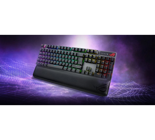 Ігрова клавіатура ASUS ROG Strix Scope NX Red Wireless Deluxe (90MP02I6-BKRA00)
