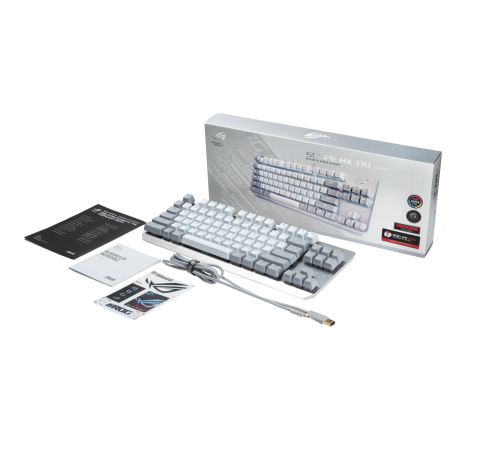 Ігрова клавіатура ASUS ROG Strix Scope NX TKL Moonlight USB EN White (90MP02B6-BKUA00)