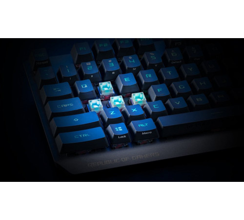 Ігрова клавіатура ASUS ROG Strix Scope RX Red TKL Wireless Deluxe (90MP02J0-BKRA00)