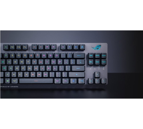Ігрова клавіатура ASUS ROG Strix Scope RX Red TKL Wireless Deluxe (90MP02J0-BKRA00)