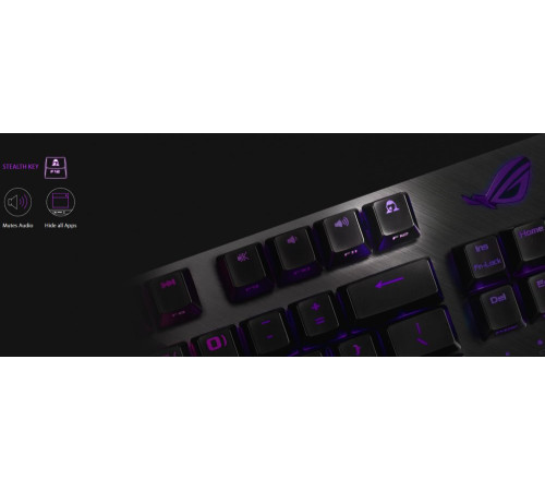 Ігрова клавіатура ASUS ROG Strix Scope NX Red TKL Deluxe (90MP00N6-BKRA00)