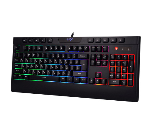 Клавиатура ERGO KB-510 Keyboard ENG/RUS/UKR Чорний