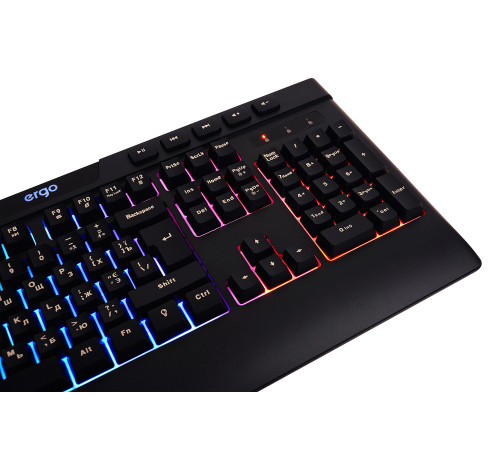 Клавиатура ERGO KB-510 Keyboard ENG/RUS/UKR Чорний