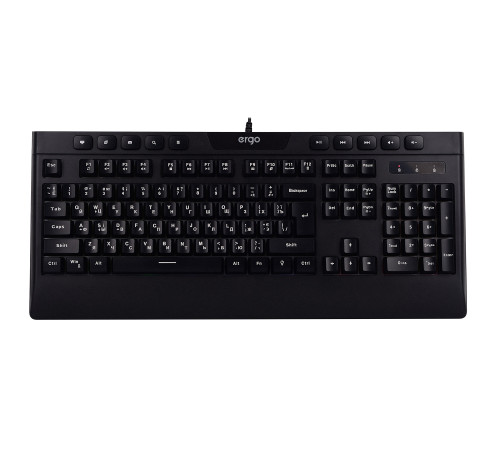 Клавиатура ERGO KB-510 Keyboard ENG/RUS/UKR Чорний