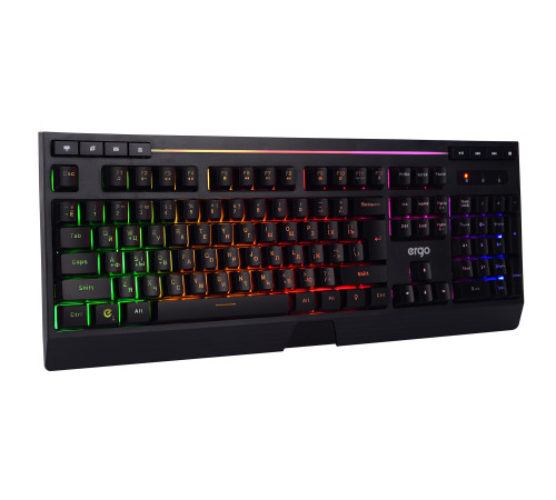 Клавиатура ERGO KB-612 Keyboard ENG/RUS/UKR Чорний