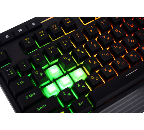 Клавиатура ERGO KB-612 Keyboard ENG/RUS/UKR Чорний