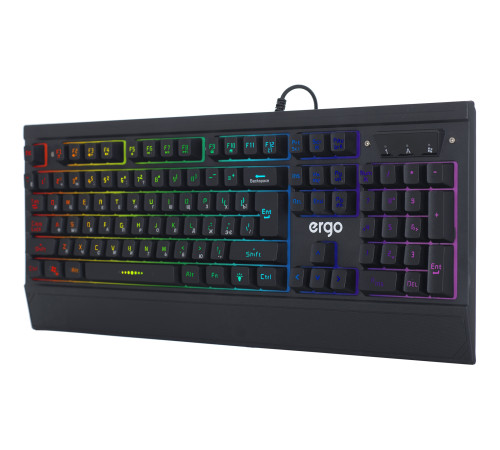 Клавиатура ERGO KB-640 ENG/RUS/UKR Чорний
