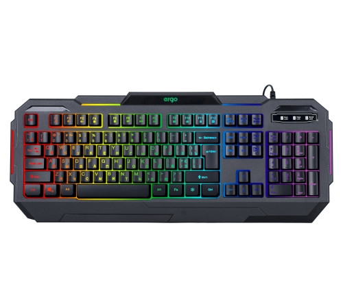 Клавиатура ERGO KB-680 ENG/RUS/UKR Чорний