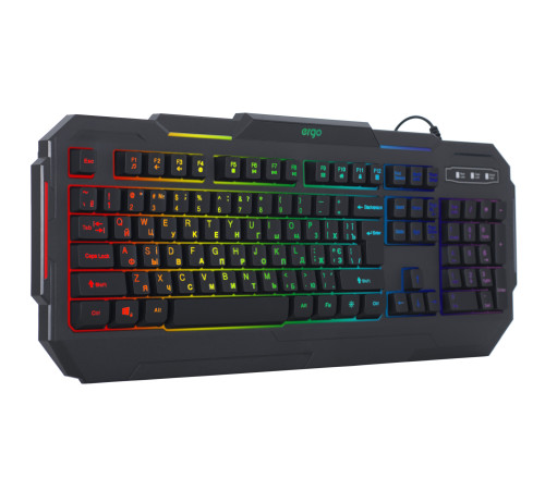 Клавиатура ERGO KB-680 ENG/RUS/UKR Чорний