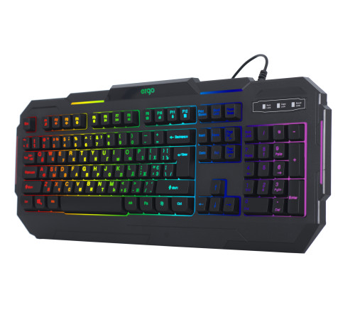 Клавиатура ERGO KB-680 ENG/RUS/UKR Чорний