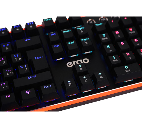 Клавиатура ERGO KB-955, RGB, Blue Switch, чорний