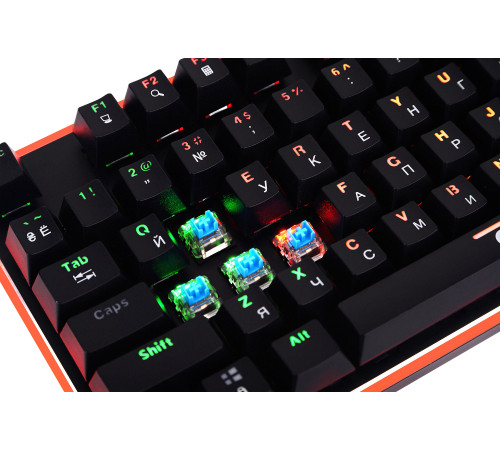 Клавиатура ERGO KB-955, RGB, Blue Switch, чорний