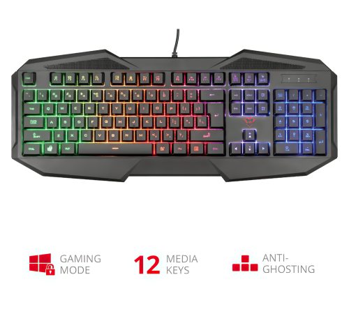 Игровая клавиатура Trust GXT 830-RW Avonn LED BLACK (22511_TRUST)