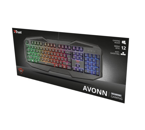Игровая клавиатура Trust GXT 830-RW Avonn LED BLACK (22511_TRUST)