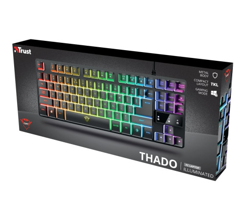 Игровая клавиатура Trust GXT 833 Thado TKL USB Black (23724_TRUST)