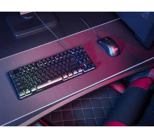Игровая клавиатура Trust GXT 833 Thado TKL USB Black (23724_TRUST)