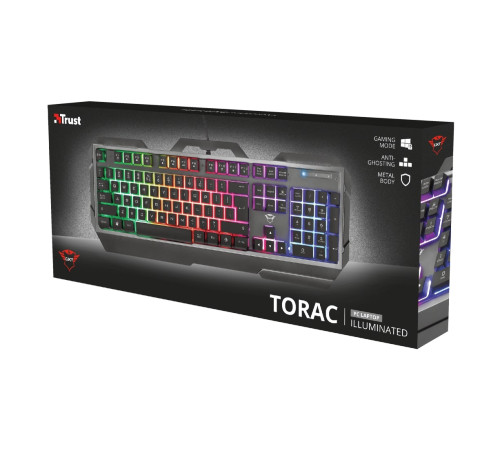 Игровая клавиатура Trust GXT 856 Torac Illuminated Black (23577_TRUST)