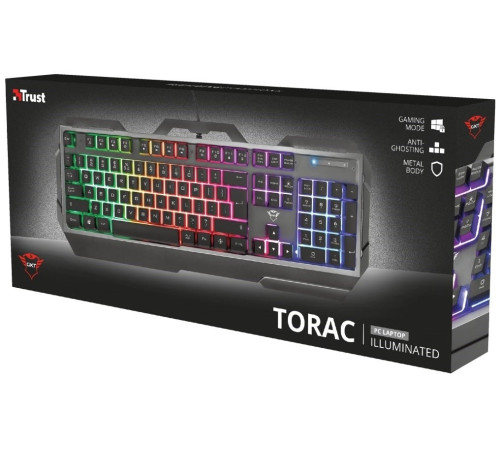 Игровая клавиатура Trust GXT 856 Torac Illuminated Black (23577_TRUST)