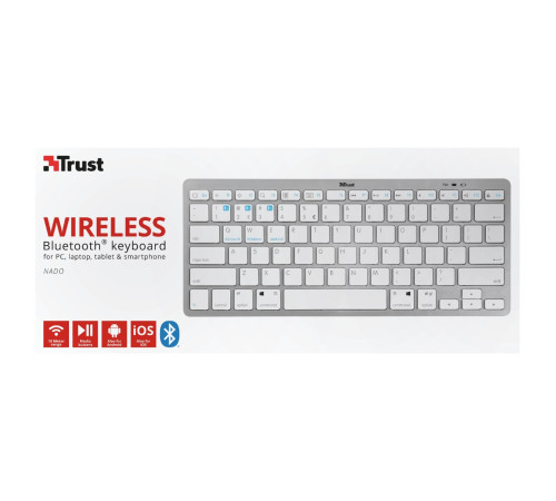 Клавіатура Trust Nado BT White (23746_TRUST)
