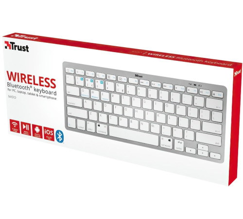 Клавіатура Trust Nado BT White (23746_TRUST)