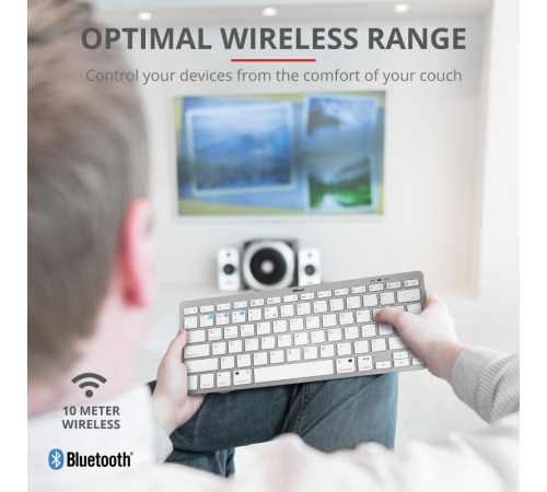 Клавіатура Trust Nado BT White (23746_TRUST)