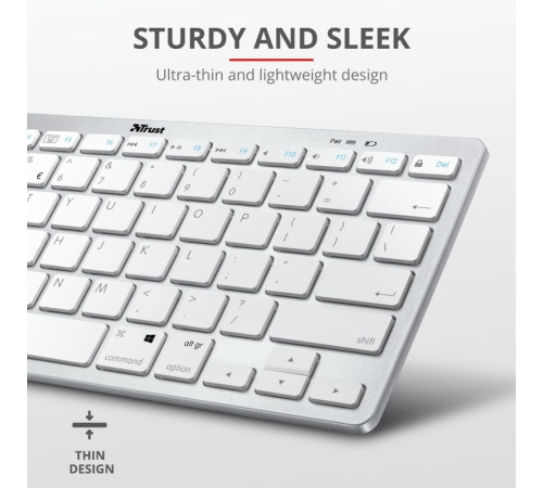 Клавіатура Trust Nado BT White (23746_TRUST)
