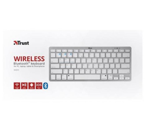 Клавіатура Trust Nado BT White (23752_TRUST)
