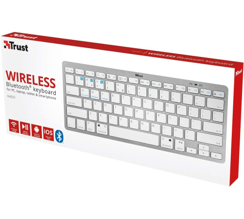 Клавіатура Trust Nado BT White (23752_TRUST)