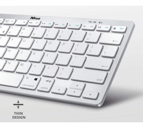 Клавіатура Trust Nado BT White (23752_TRUST)