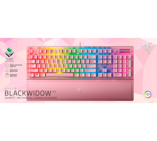Ігрова клавіатура Razer BlackWidow V3 Green Switch Pink US Layout (RZ03-03541800-R3M1)