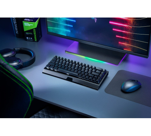 Ігрова клавіатура Razer BlackWidow V3 Mini HyperSpeed Green Switch WL/BT/USB RU RGB, Black (RZ03-03891600-R3R1)