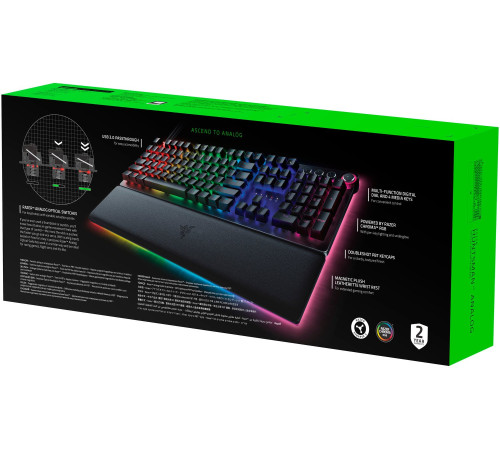 Ігрова клавіатура RAZER Huntsman V2 (Analog Switch) – Russian Layout (RZ03-03610800-R3R1)