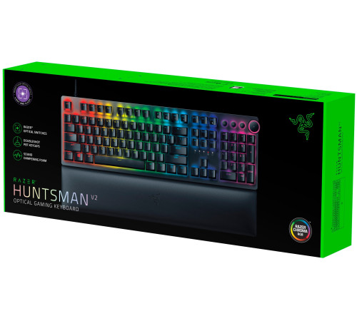 Ігрова клавіатура Razer Huntsman V2 Tenkeyless Red Switch RU Black (RZ03-03940800-R3R1)