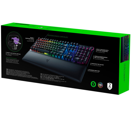 Ігрова клавіатура Razer Huntsman V2 Tenkeyless Red Switch RU Black (RZ03-03940800-R3R1)