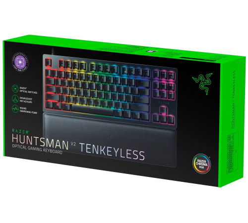 Ігрова клавіатура Razer Huntsman V2 Tenkeyless Red Switch RU Black (RZ03-03940800-R3R1)
