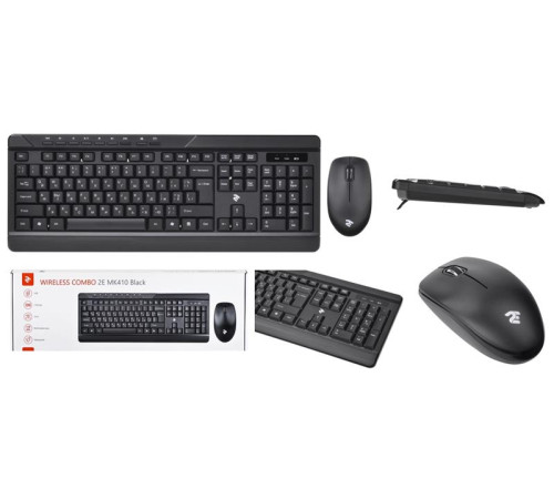 Беспроводной комплект мышь+клавиатура 2E MF410 Black (2E-MK410MWB)