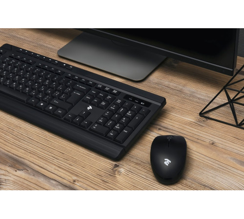 Беспроводной комплект мышь+клавиатура 2E MF410 Black (2E-MK410MWB)