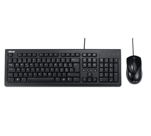 Комплект ASUS U2000 Keyboard+Mouse Black (90-XB1000KM000N0)