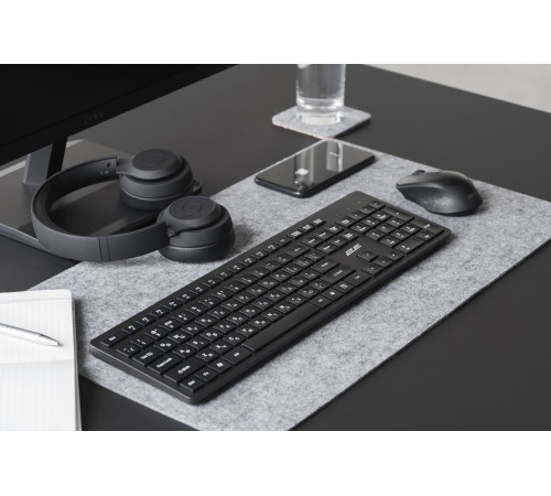 Беспроводной комплект мышь+клавиатура 2Е MK420 WL Black (2E-MK420WB)