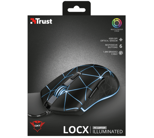 Ігрова миша Trust GXT133 LOCX MOUSE BLACK (22988_TRUST)