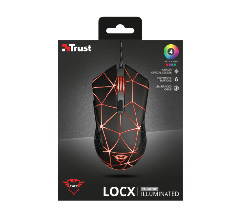 Ігрова миша Trust GXT133 LOCX MOUSE BLACK (22988_TRUST)
